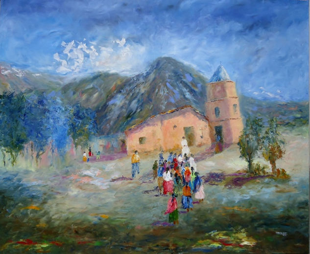 MAÑANA DE MISACHICO - San Isidro, Salta Oil Canvas Landscaping