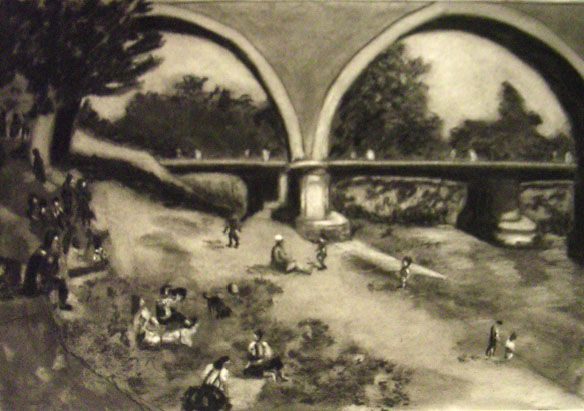 Puente de los Franceses Charcoal