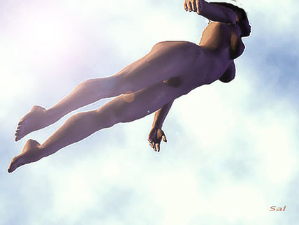 Volando desnuda
