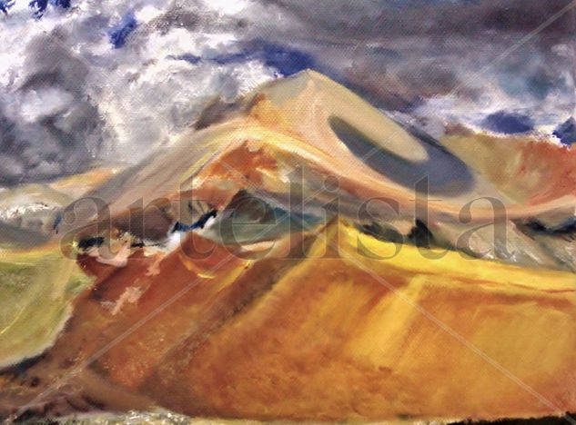 entre montañas Oil Canvas Landscaping