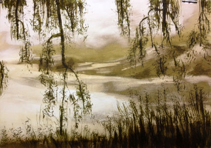 Niebla en el lago