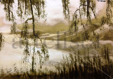 Niebla en el lago