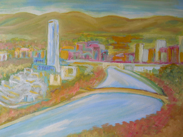 RÍA DE BILBAO  III Oil Canvas Landscaping