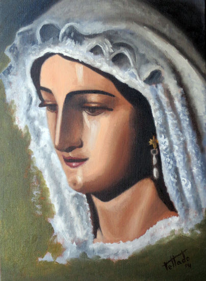 Rocío de Málaga Oil Canvas Portrait