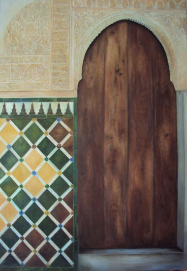 Puerta nazarí (La Alambra) Oil Canvas Others