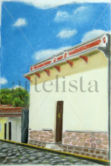 El viejo Teocelo, Vrcz Pastel Papel Paisaje