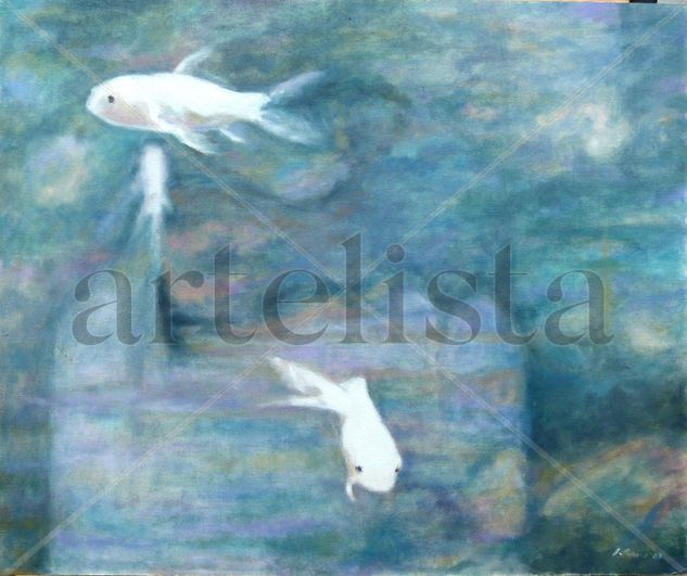 CARPAS BLANCAS Oil Canvas Animals