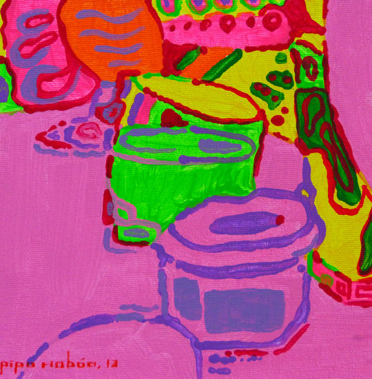 VINOPLASTICA-SERIE--2013-ACRILICO SOBRE LIENZO-14X14-SERIE CRISTAL-#076 Acrylic Canvas Still Life Paintings