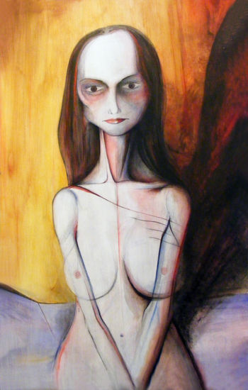 Sin título Oil Panel Nude Paintings