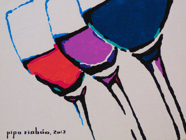 VINOPLASTICA-SERIE--2013-ACRILICO SOBRE LIENZO-12X16-SERIE BODEGA-#003 Acrylic Canvas Still Life Paintings