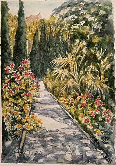 Sol y Sombra Watercolour Card Landscaping