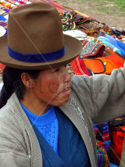 Cholita de Chinchero Portrait Color (Digital)