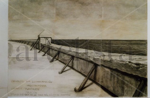 proyecto puntales (malecon de la havana) Charcoal