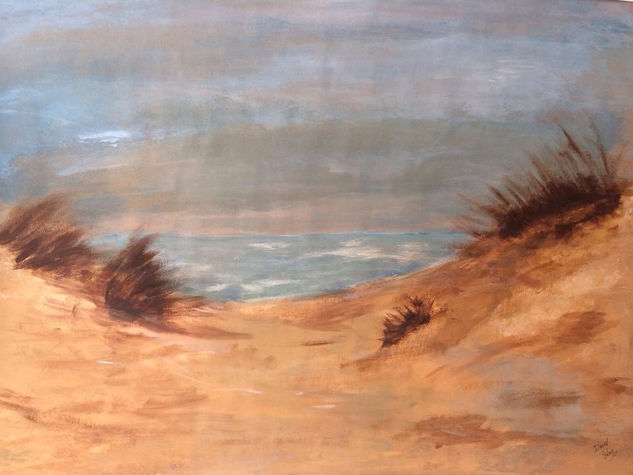 Dunas de Cádiz Oil Card Marine Painting