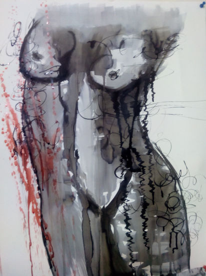 entinta Ink Paper Nude Paintings