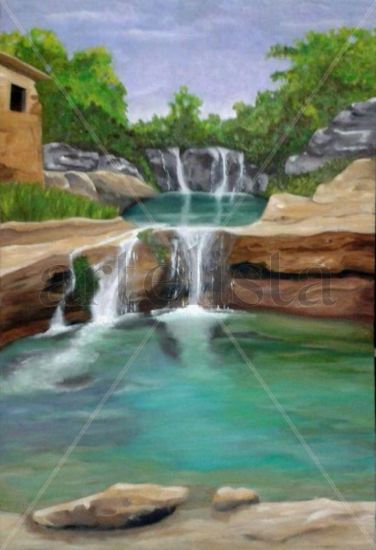 La Font de la Rabosa Oil Canvas Landscaping