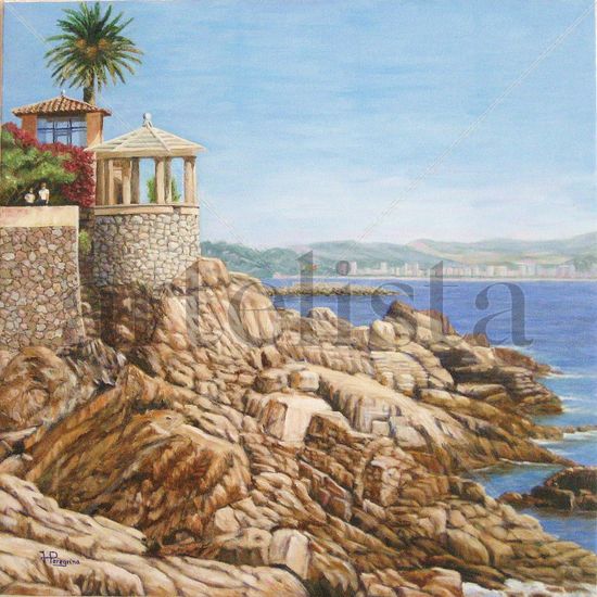 S'Agaró Oil Canvas Marine Painting