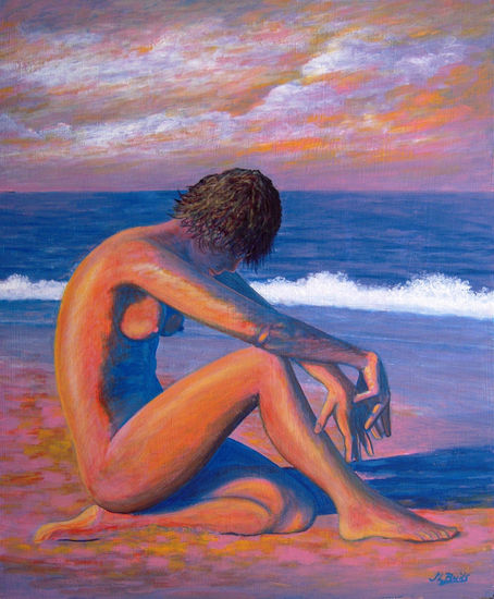 Atardecer Acrylic Panel Nude Paintings