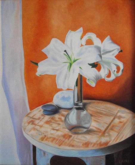 Jarrón con flores Oil Canvas Floral Painting