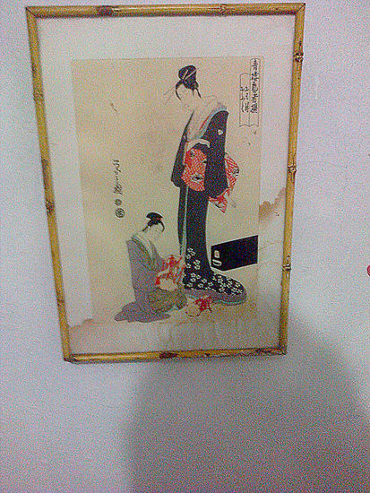 Kikugawa eizan original Lápiz (a color) Papel Otros