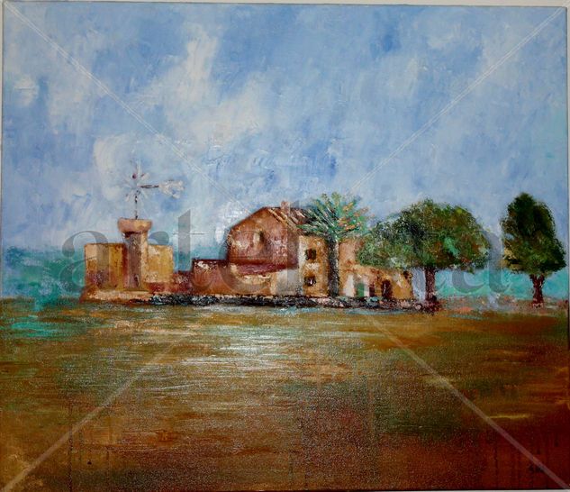 Pla de Mallorca Oil Canvas Landscaping