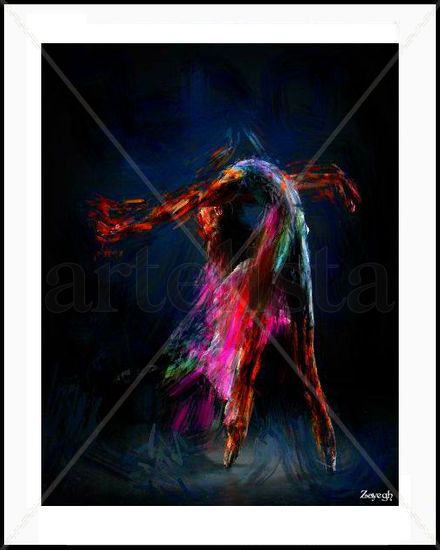 danza Oil Canvas Figure Painting