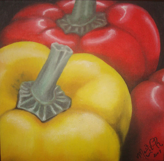 pimentones Oil Canvas Still Life Paintings