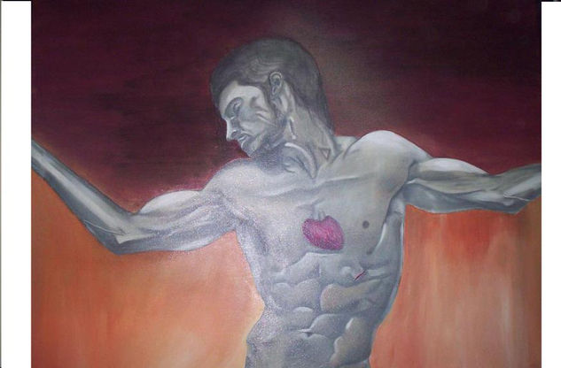 sagrado corazón Acrylic Canvas Nude Paintings