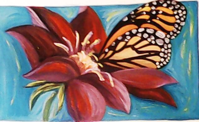 mariposa soñadora Oil Canvas Animals