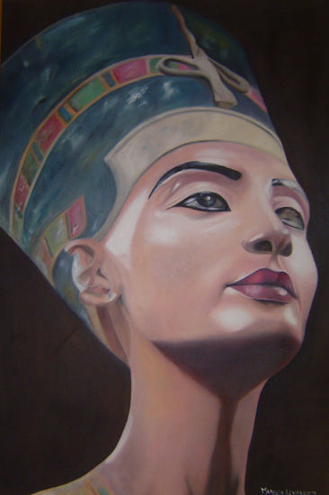 nefertiti Oil Canvas Portrait