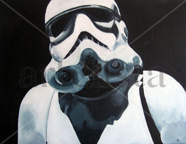 Soldado imperial Acrylic Canvas Portrait