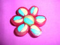 Broche flor colores