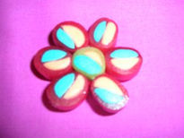 Broche flor colores