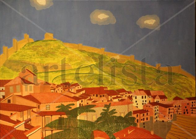 Vista de Albarracín Oil Canvas Landscaping