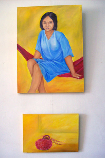 Amanecer Oil Canvas Figure Painting