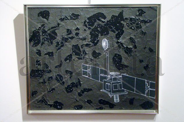 Gerard Torres - Mars Global Surveyor Mixed media Panel Landscaping