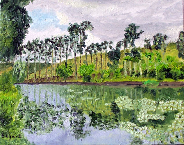 BARRAGEM DA BICA Oil Canvas Landscaping