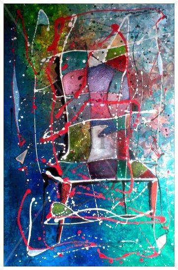 la mia silla Mixed media Canvas Others