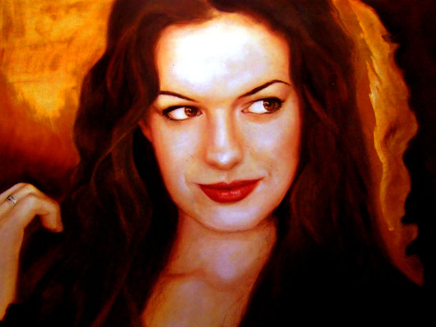 Deseo de Anne Oil Canvas Portrait