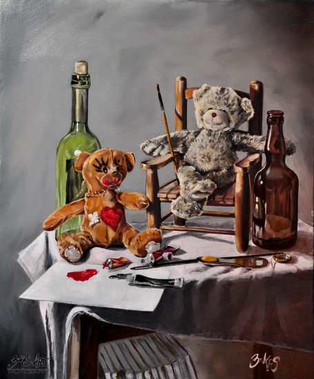 Sometimes the artist has a rest Oil Canvas Still Life Paintings