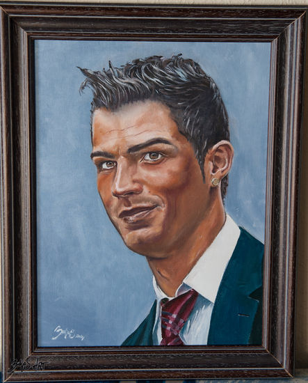 Cristiano Ronaldo Óleo Lienzo Retrato