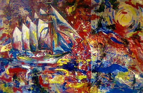 Juan Sebastián Elcano Acrylic Panel Marine Painting