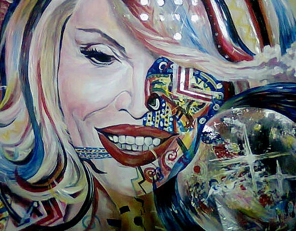 El sueño de Amanda Lear Acrílico Lienzo Retrato