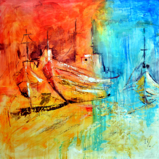 Sail Away Others Panel Figure Painting