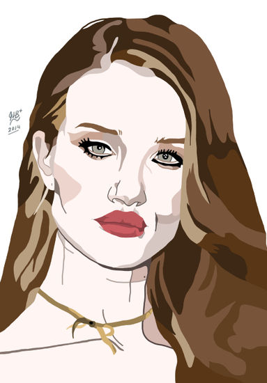 rosie huntington Copydraw by jlb 