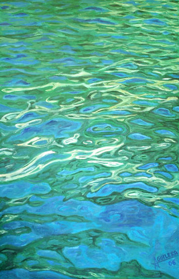 COMO TUS OJOS Oil Canvas Marine Painting