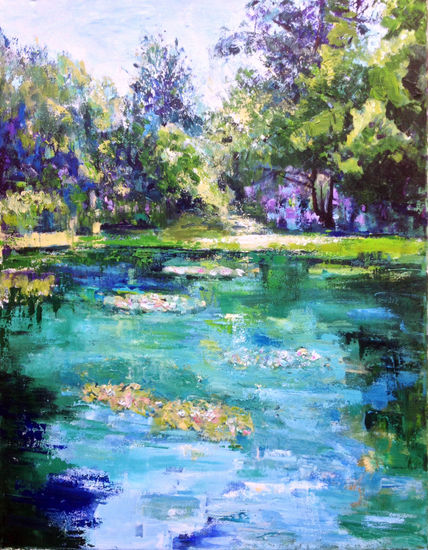 Jardines de Zagreb Acrylic Canvas Landscaping