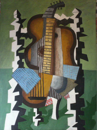 guitarra dormida Oil Canvas Others