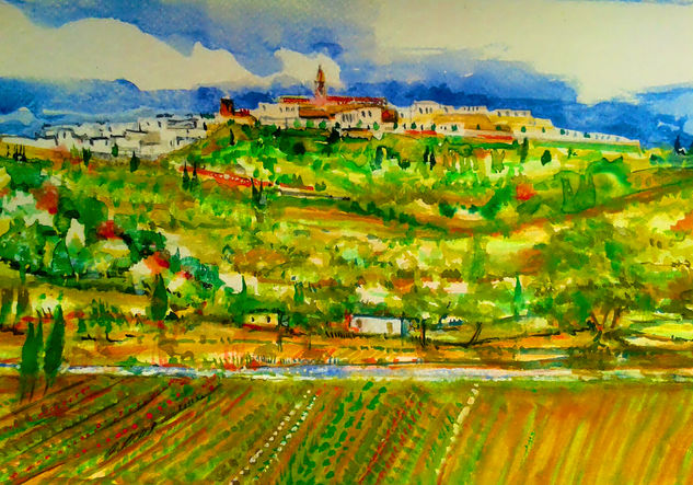 Vejer desde la janda Acrylic Paper Landscaping