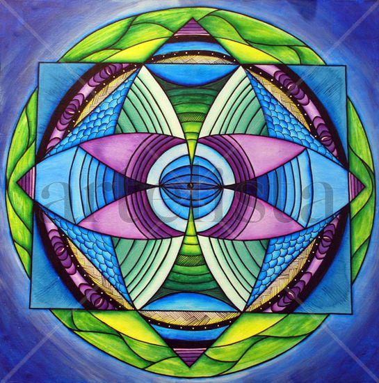 Mandala de la armonía, el equilibrio y la relajación Acrylic Panel Others